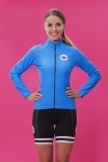 Women's long sleeve cycling jersey - BLUE BEE 