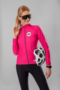 Women's Long Sleeve Cycling Jersey - PINK BEE 